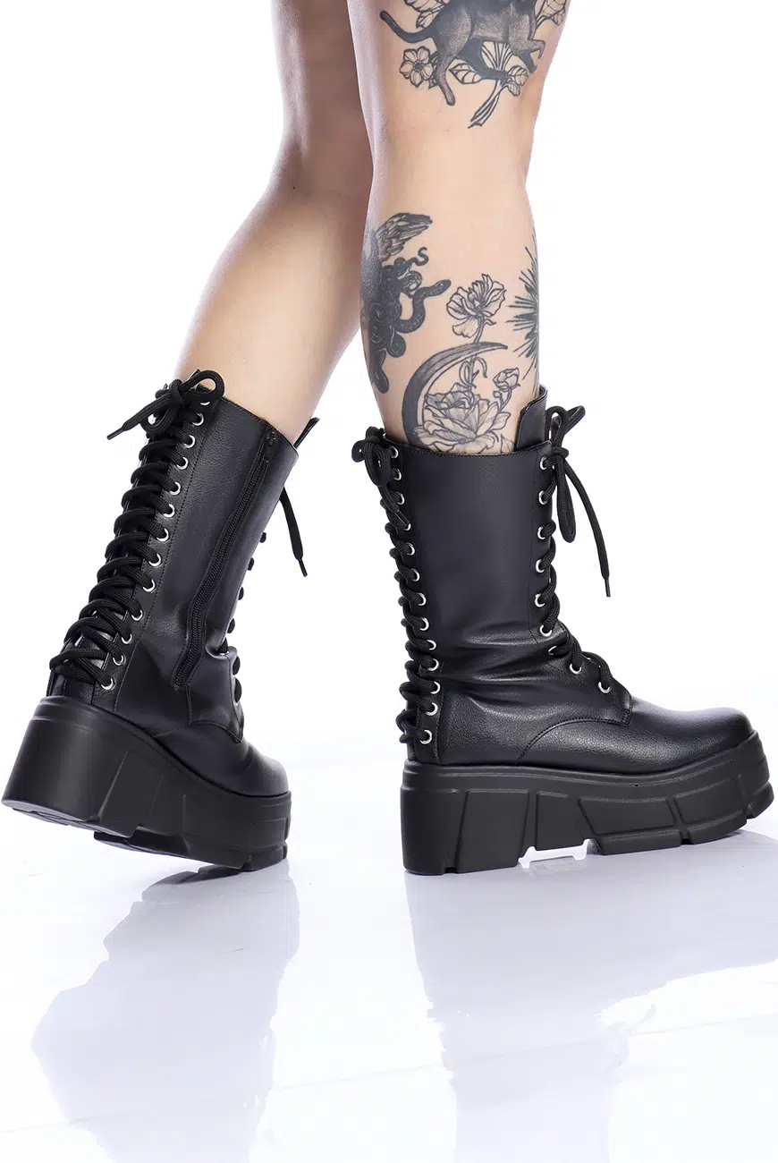 Bota Cano Alto Amarração Laced - Imagem 6