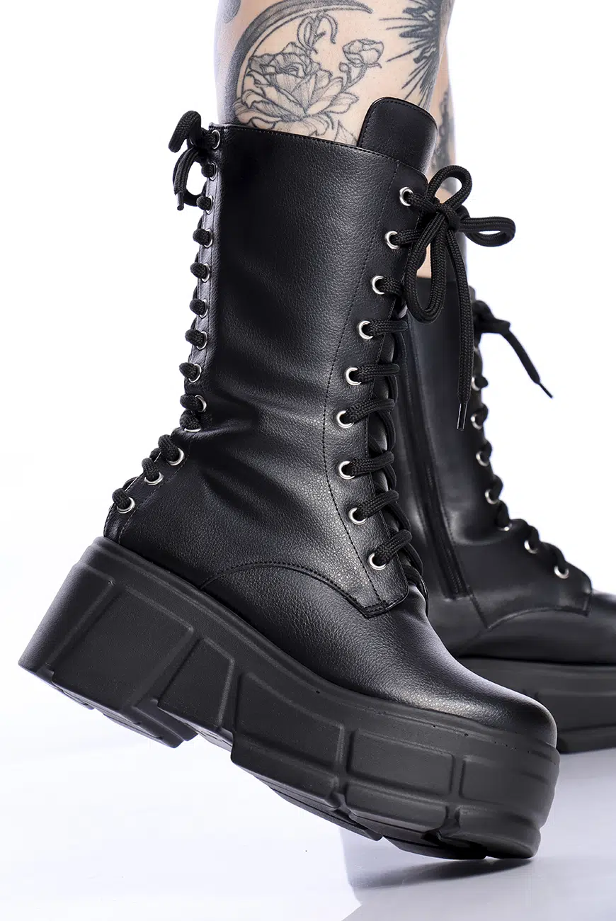 Bota Cano Alto Amarração Laced - Imagem 7