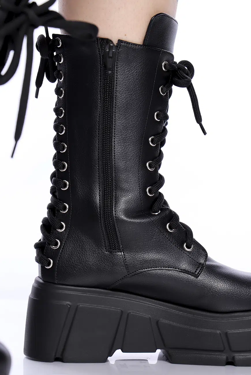Bota Cano Alto Amarração Laced - Imagem 8