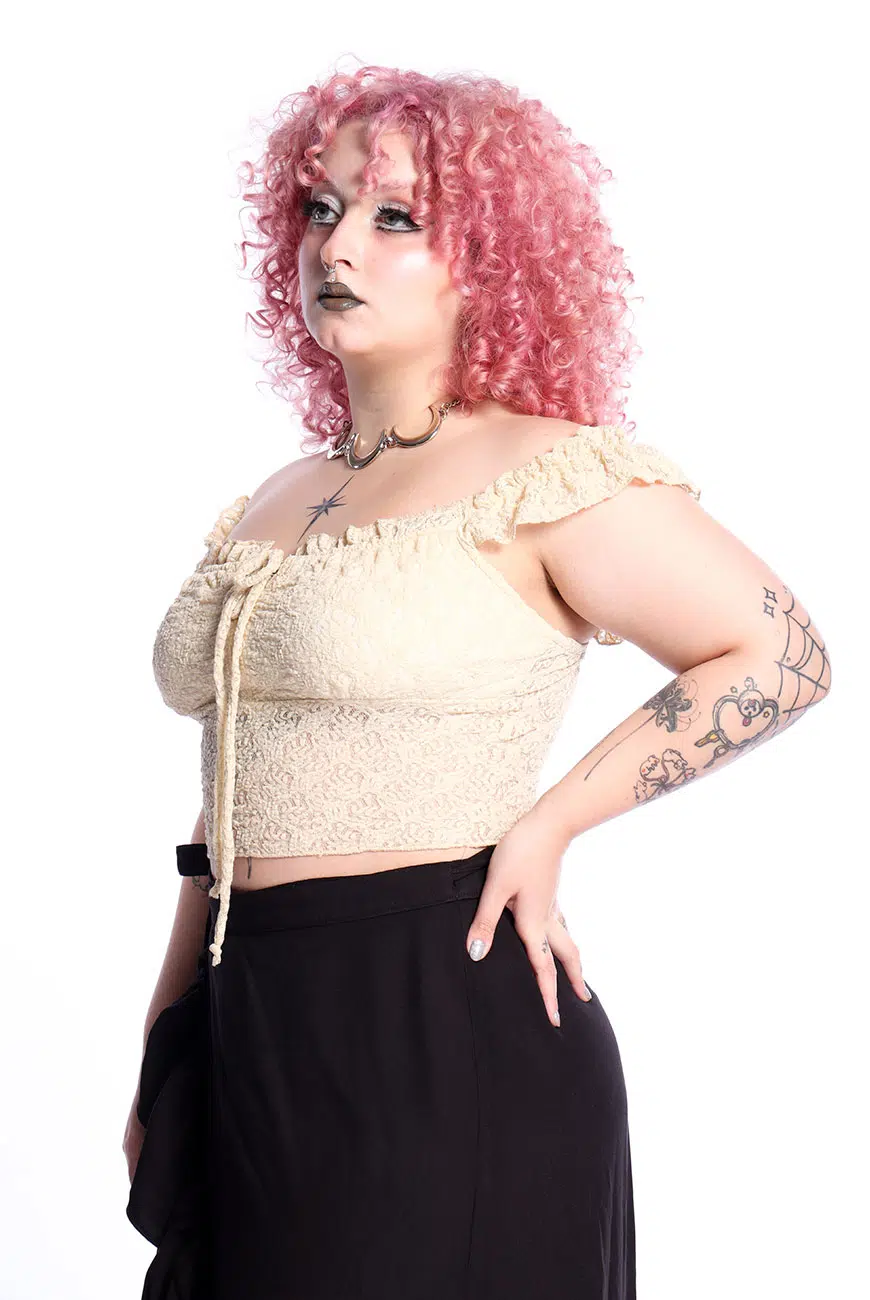 Blusa Renda Off White Witchmaid - Imagem 4