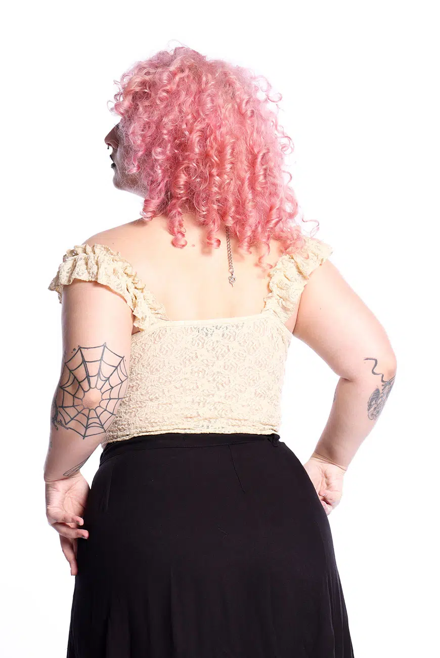 Blusa Renda Off White Witchmaid - Imagem 6