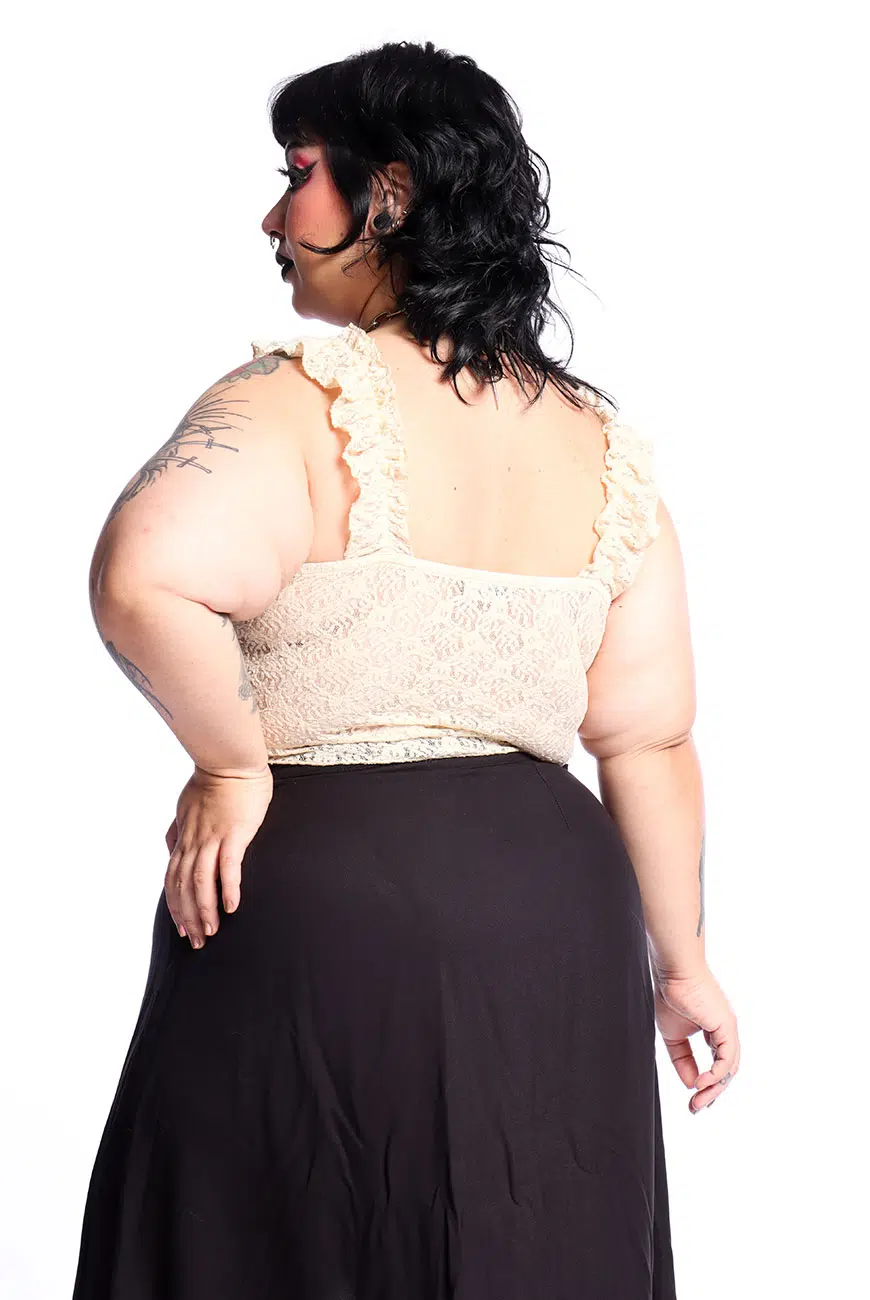 Blusa Renda Off White Witchmaid - Imagem 7
