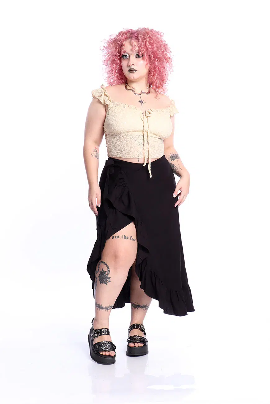 Blusa Renda Off White Witchmaid - Imagem 8