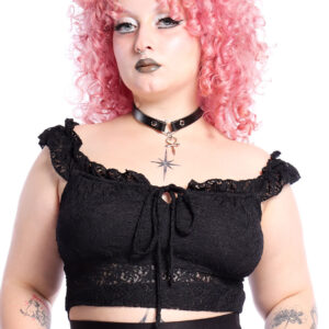 Blusa Renda Preta Witchmaid