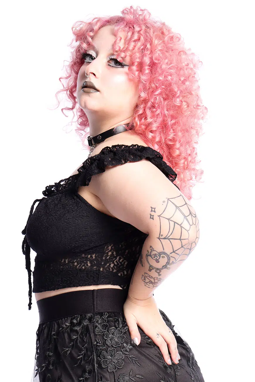Blusa Renda Preta Witchmaid - Imagem 4