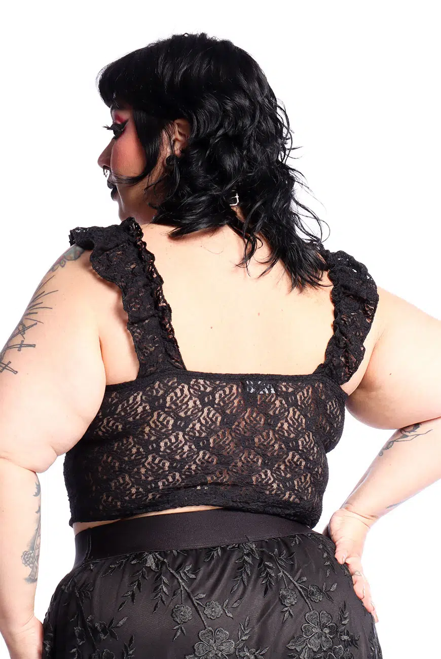Blusa Renda Preta Witchmaid - Imagem 7