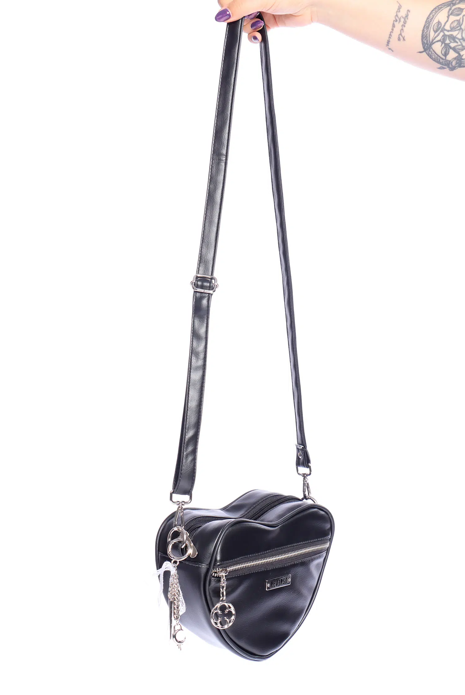 Bolsa Coração Preta Romance - Imagem 3