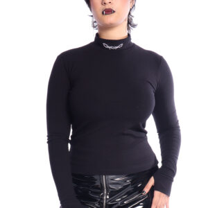 Blusa Gola Alta Canelada Arame Farpado