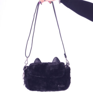 Bolsa Baguete Pelúcia Bad Kitty