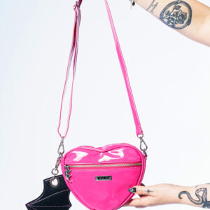 Bolsa Transversal Coração Pink Dracul