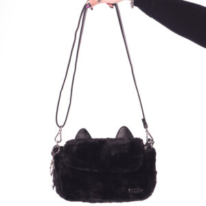 Bolsa Baguete Pelúcia Bad Kitty
