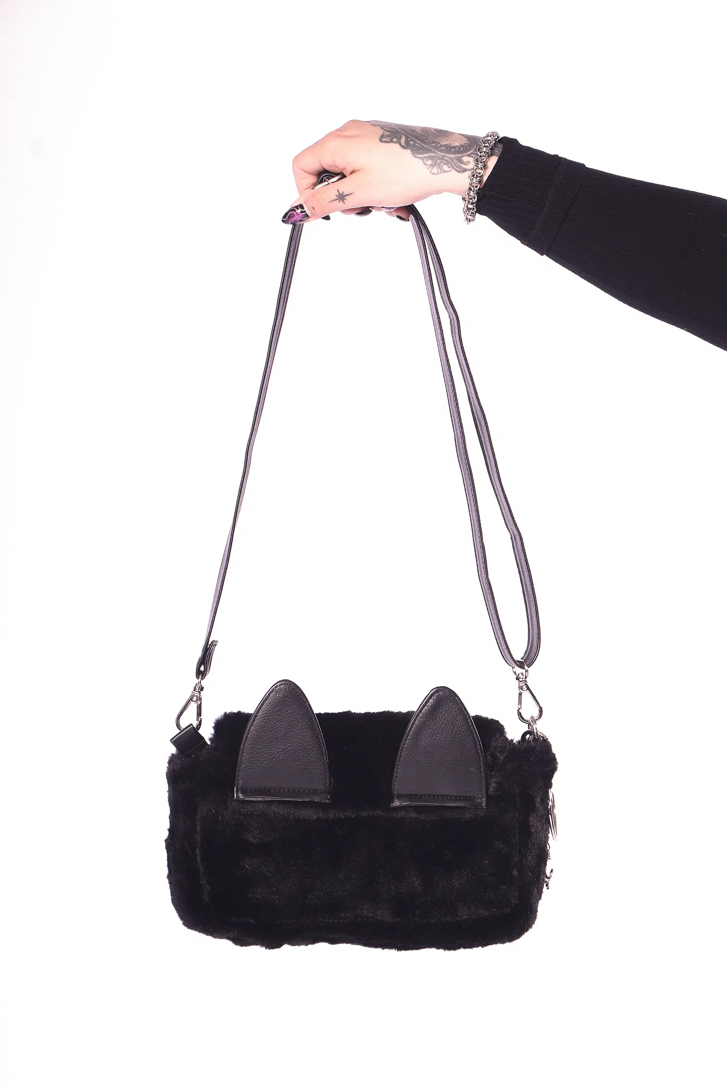 Bolsa Baguete Pelúcia Bad Kitty - Imagem 3