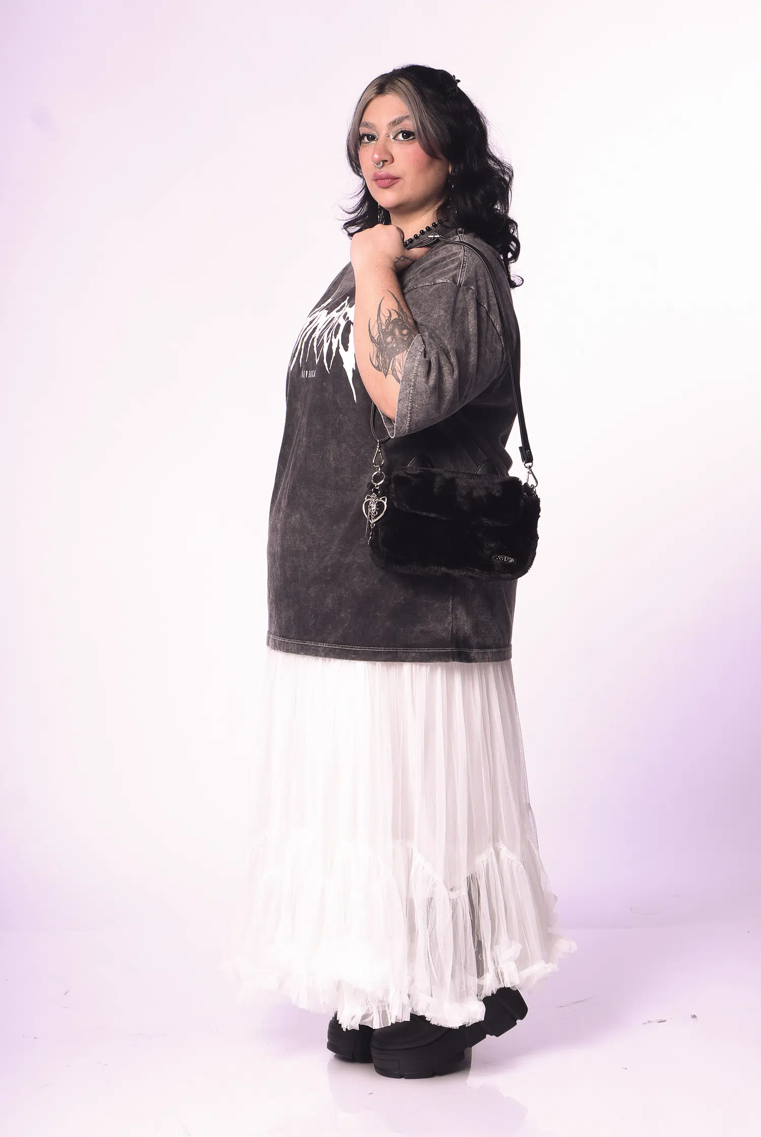 Bolsa Baguete Pelúcia Bad Kitty - Imagem 7