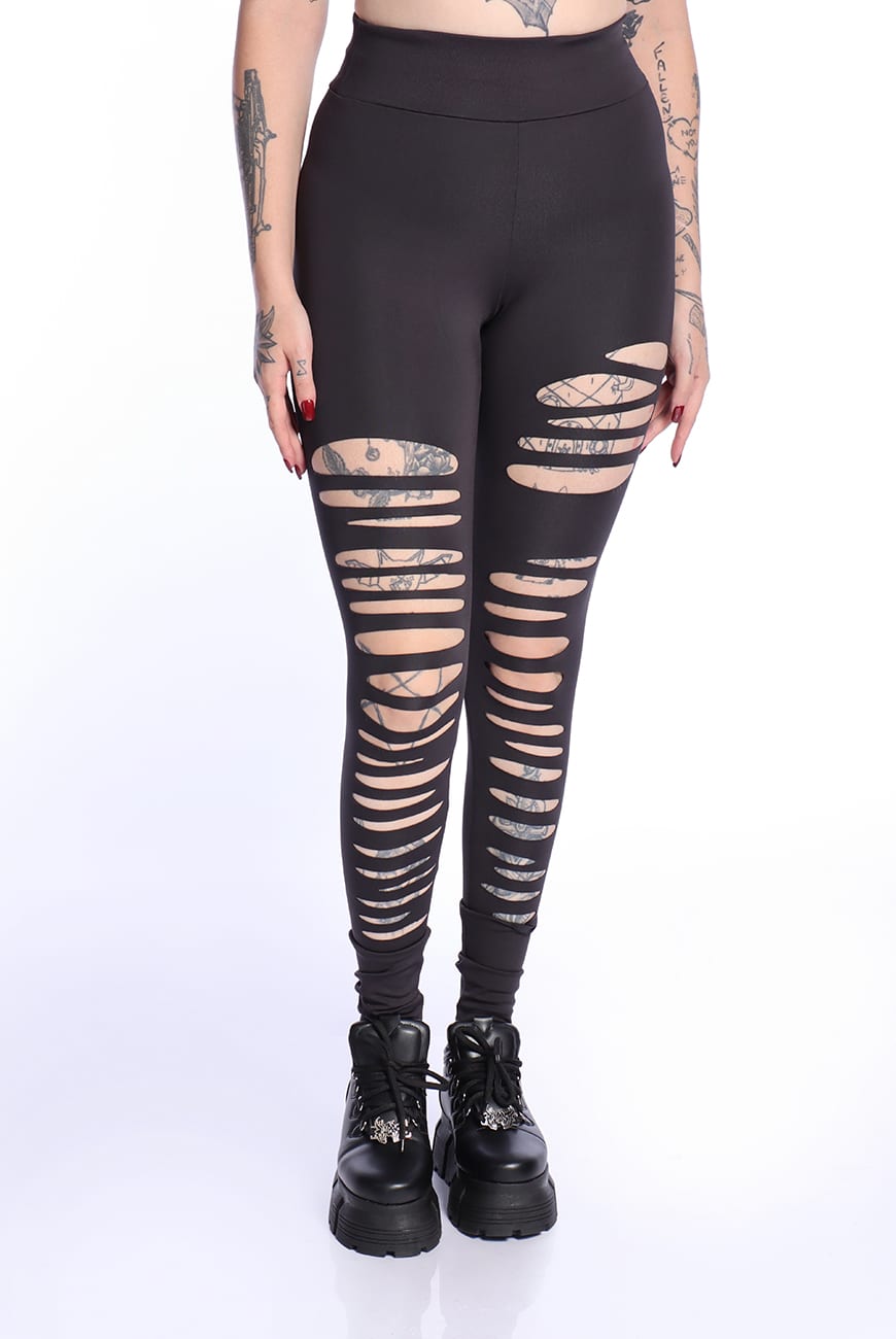 3115e7cfc0ea067597e1a2fac0450a54.jpg Calça Legging Rasgada Shreds - Imagem 1